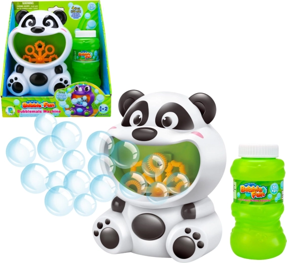 Bubble Fun bellenblaasmachine panda met navulling 118 ml