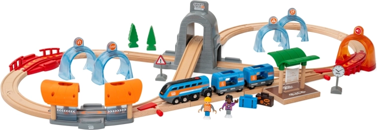 Brio Smart Tech Sound deluxe treinbaan met tunnels