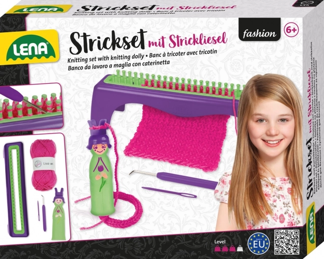 Lena breiset met breipop