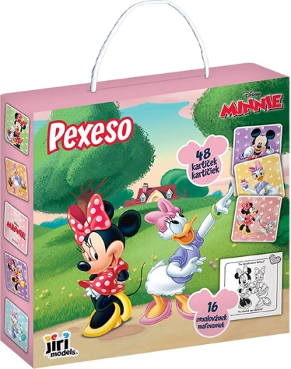 Memoryspel in doosje met Minnie-kleurplaat