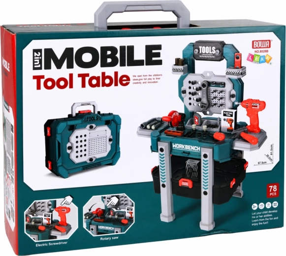 Werkbank en koffertje 2-in-1