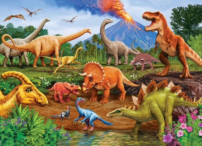 Familiepuzzel Dinosaurussen 350 stukjes COBBLE HILL