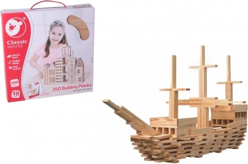 Houten bouwpakket Classic World 250 stuks