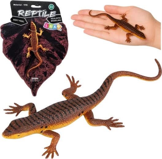Realistische rubberen figuur van de levendbarende hagedis 12,5 cm