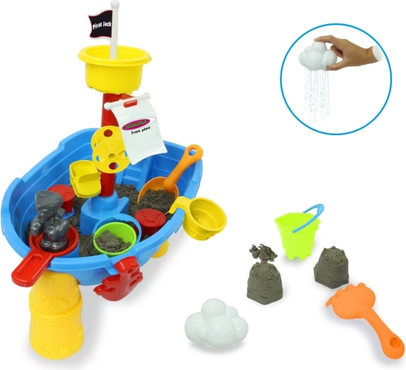 Pirat Jack zand- en waterspeeltafel van Jamara (21 onderdelen)