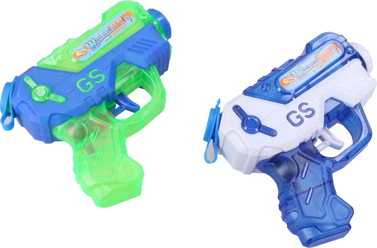 Transparant waterpistool 15 cm - 1 stuk