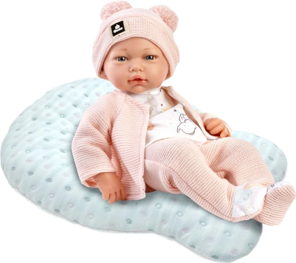 Realistische babypop Guca New Born met zacht stoffen lichaam, 36 cm