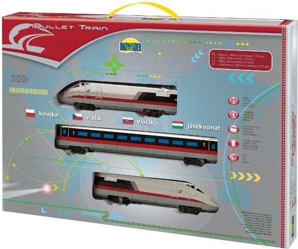 Batterij-aangedreven Bullet Train-treinset