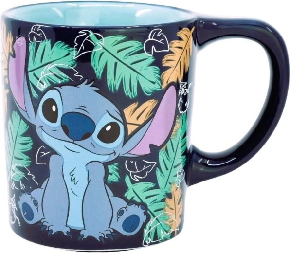 Stor veilige keramische beker Lilo en Stitch met Smartgrip 300 ml