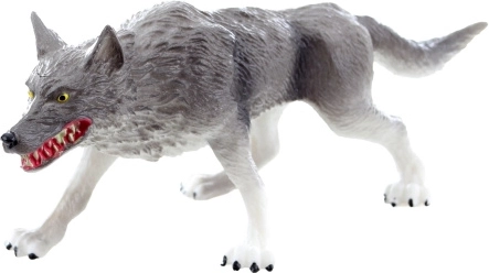 Plastic wolf-figuur