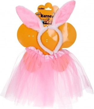 Carnavalsset roze konijntje