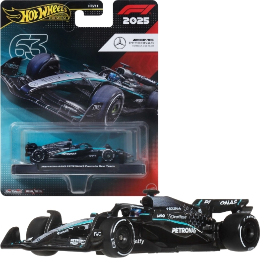 Hot Wheels Premium racewagen Formule 1 Mercedes-Benz F1 George Russell #63
