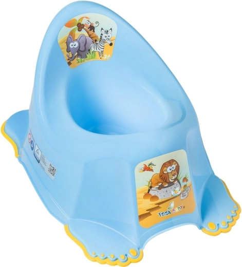 Kinder antislip potje Safari blauw