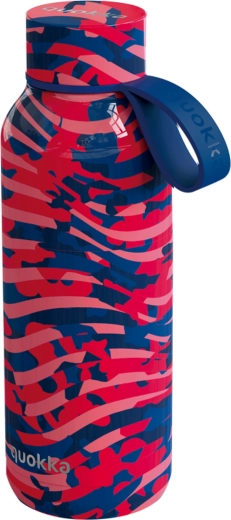 Roestvrijstalen thermofles met draaglus Quokka solid clash 510 ml