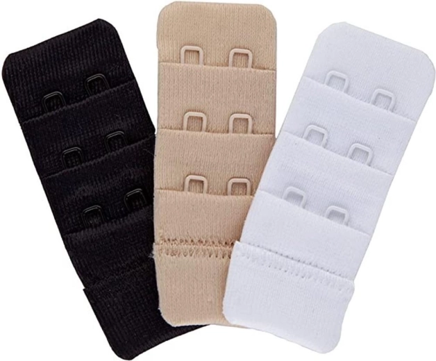 Tweezijdige bh-verlenger van polyester 5 × 3,2 cm