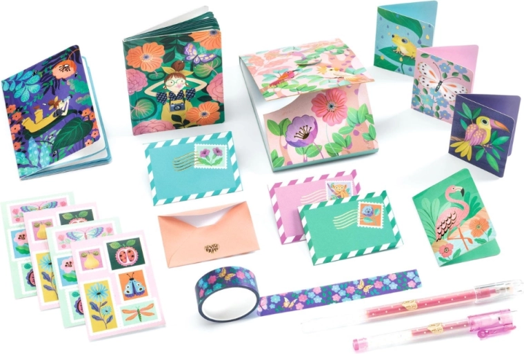 Creatieve set met illustraties
