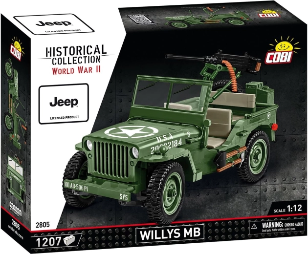 Cobi Jeep Willys MB 1:12 bouwset 1207 onderdelen