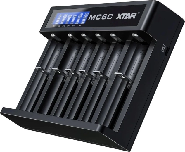 Li-ion-accu-oplader 18650 XTAR MC6C