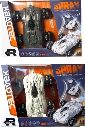 RC-auto met afstandsbediening met rookeffect, licht en geluid
