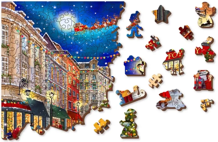 Sprookjesachtig kerstmotief