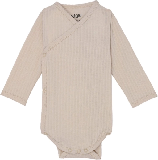 Lodger ademende romper met lange mouwen Seersucker Birch 62