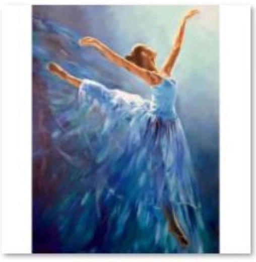 Diamantmozaïek (diamond painting) ballerina 30 × 40 cm