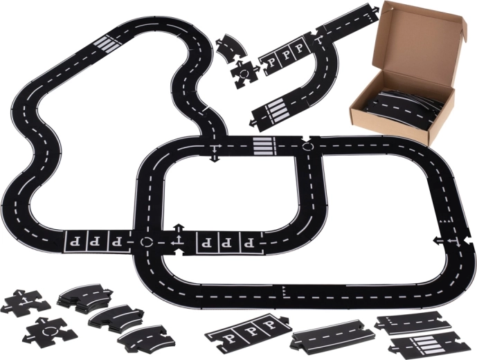 Creatieve puzzelset weg 40 stuks