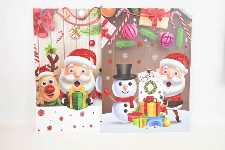 Cadeautas met feestelijk motief XL - 1 stuk