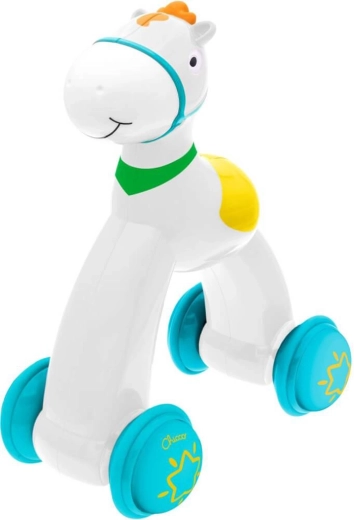 Chicco drukknop-loopautootje Paardje push and go 12–36 m