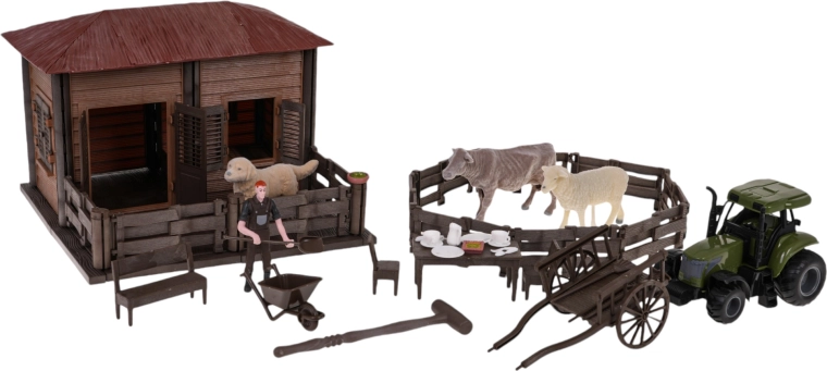 Boerderij met tractor en accessoires