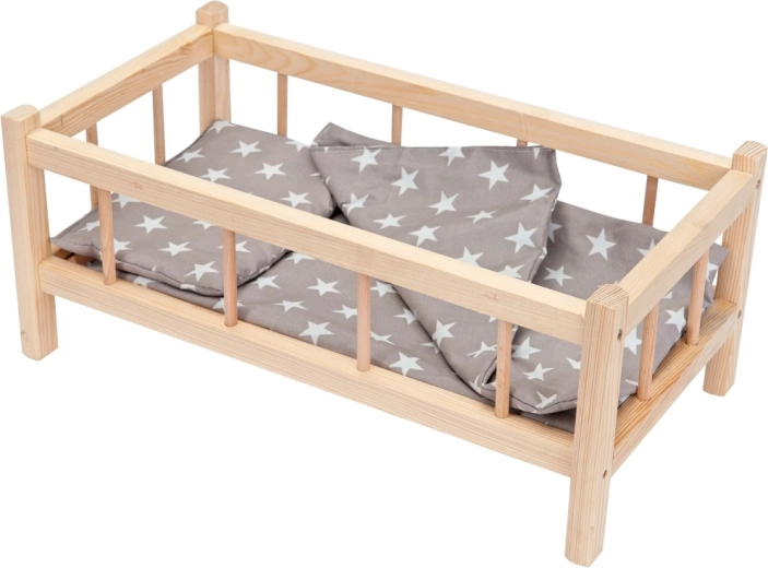 Stevige houten constructie als een echt bedje