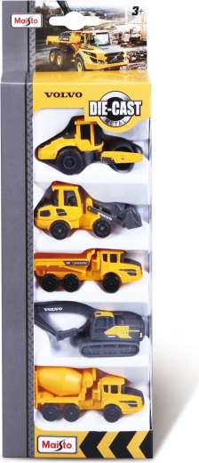 Maisto set Volvo werkvoertuigen 5 stuks