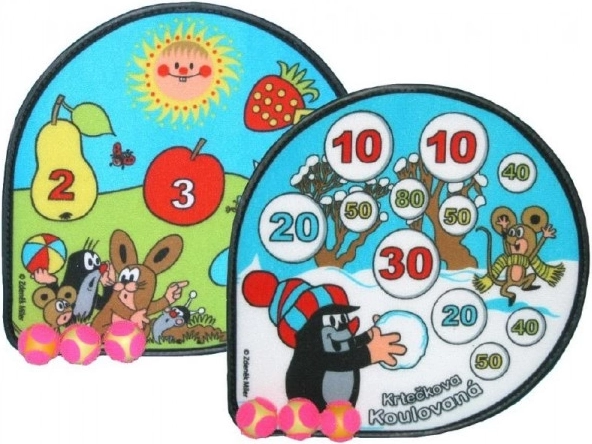 Dartbord KRTEČEK met klittenband 30 × 30 cm