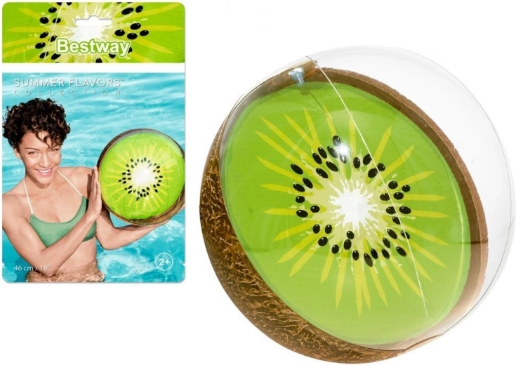 Opblaasbare strandbal 46 cm BESTWAY – Kiwi