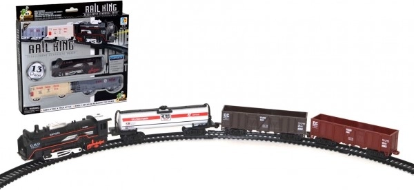 Batterijtreinset met rails 67 cm