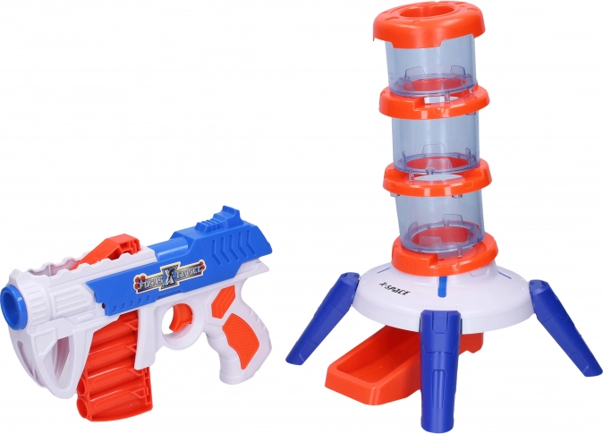 Schuimpistool met toren en doelen