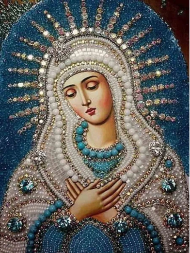 Norimpex diamant schilderen Heilige Moeder Gods 30 × 40 cm - 1 stuk