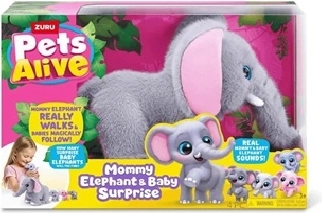 ZURU Pets Alive Mama olifant met jongen