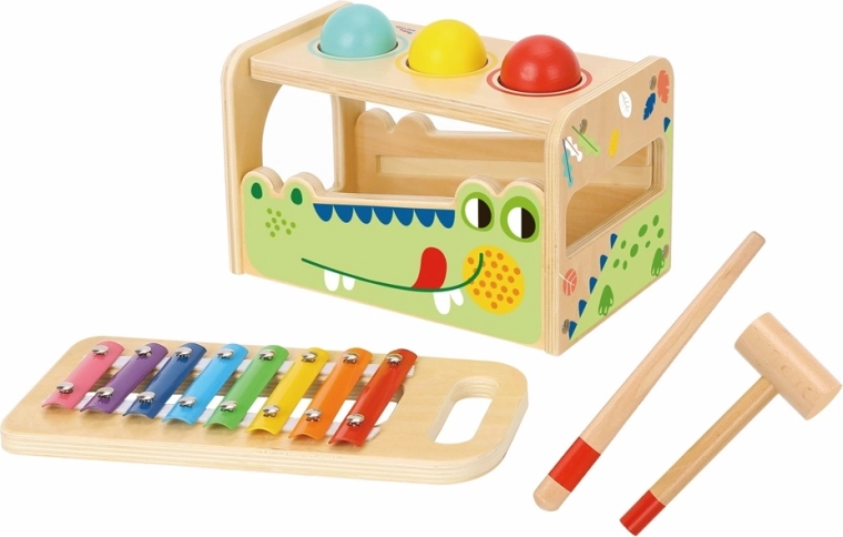 2Kids Toys hamertje tik en xylofoon krokodil