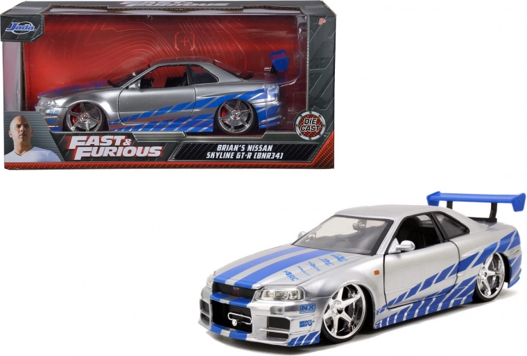 Rap en Furious auto 2002 Nissan Skyline 1:24