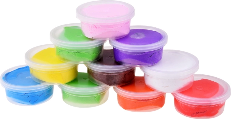 10 kleuren in afsluitbare potjes