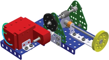 Tandwielen voor het leren van mechanica