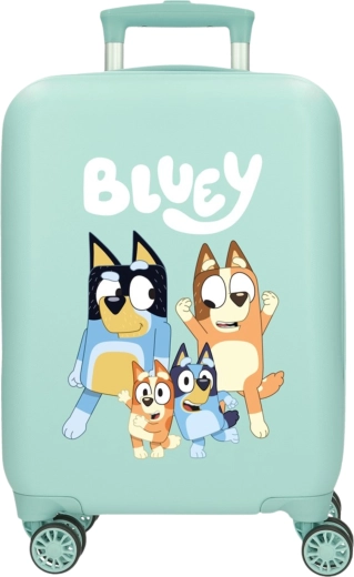 Kinderharde koffer Bluey Family turquoise 50 cm, 33 l
