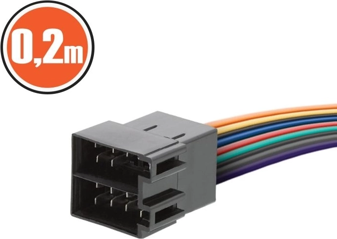 ISO-connector met kabel van 0,2 m