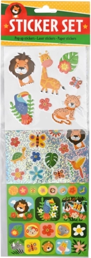 Drie soorten stickers in één verpakking