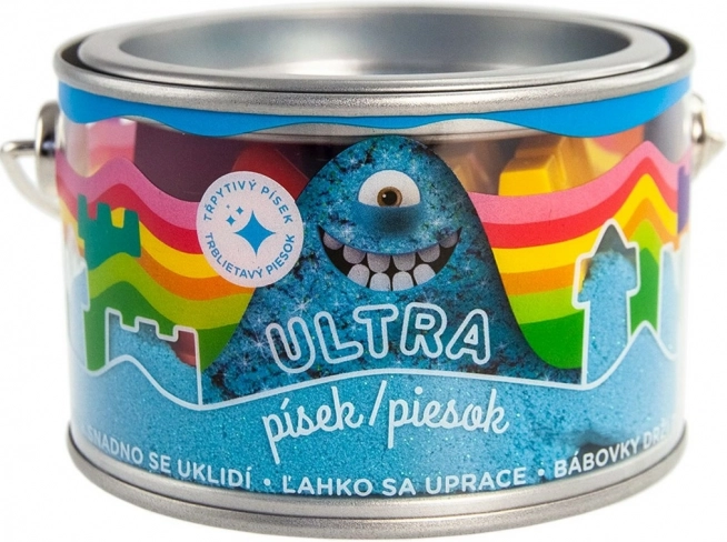 Ultra zand met glitters 200 g – blauw