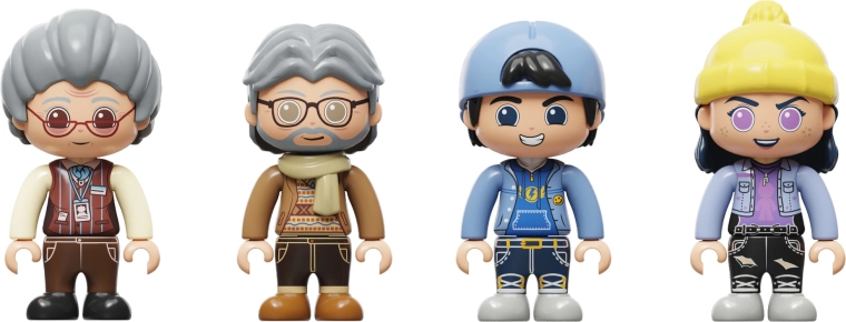 4 minifiguren voor levendige verhalen
