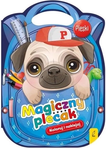Magisch puppy-rugzakje met kleurplaten en stickers