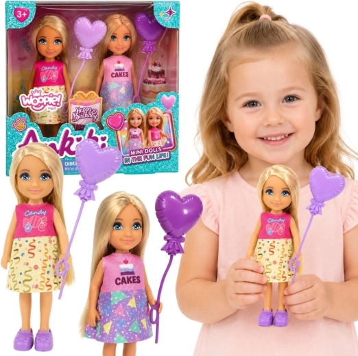 Woopie Royal verjaardagsset met mini-poppen Ankiki Candy en Cakes