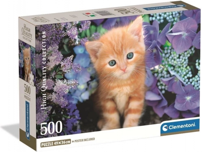 Clementoni puzzel roodharige kitten 500 stukjes
